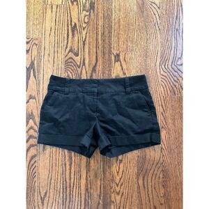 Express Midi Mid Rise Black Shorts - Size 8